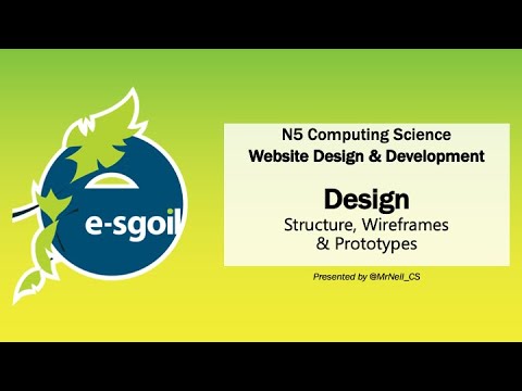 eSgoil: N5CS: Websites - Design - Structure, Wireframes & Prototypes
