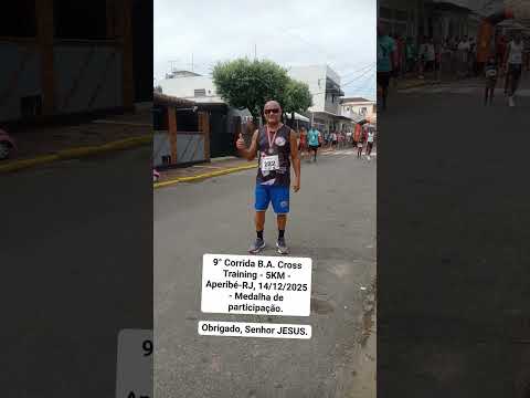 9° Corrida B.A. Cross Training- 5KM Aperibé-RJ, 14/12/2025 - Medalha de participação. Ob. Sr. JESUS.
