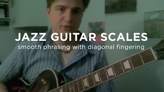Jazz Guitar Scales: Diagonal Fingerings Lesson - how Jazz scales really fit the guitar