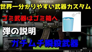 【EFT】世界一分かりやすくタルコフ新規勢向けにガチムチ瞬殺武器の作り方、使う弾を教える