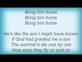 Barry Manilow - Bring Him Home Lyrics_1
