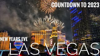 Las Vegas Strip - New Years Eve - Countdown to 2023 - Firework Show
