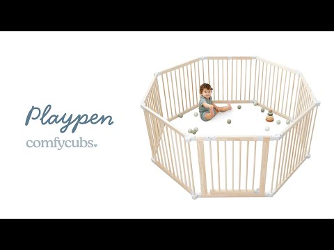 Baby & Toddler Playpen by Comfy Cubs | New Door Feature