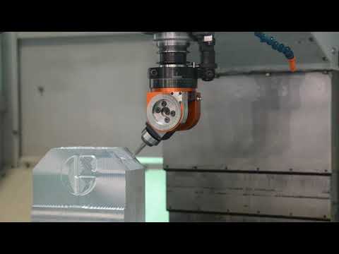 Angle Head Drilling at 45º and Milling at 90º on a Machining Center
