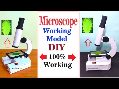 microscope working model for science exhibition national level science project howtofunda