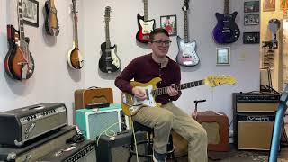 Video thumbnail for 60's Teisco Telestar and Purple Velour Dress by FannysHouseofMusic