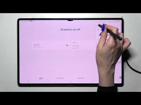 Samsung Galaxy Tab S8 Ultra - How To Setup Alarm Clock