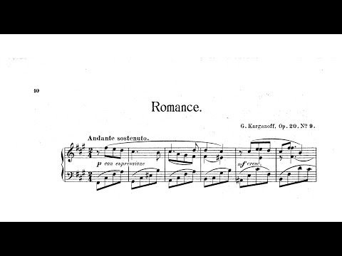 Genary Korganov - Romance, Op.20/9