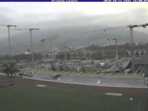 Swissporarena Neubau Luzern in 4 Minuten
