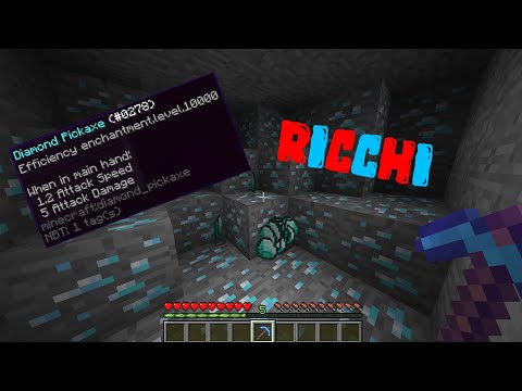 AVERE UN PICCONE CON FORTUNA 10 000 SU MINECRAFT!