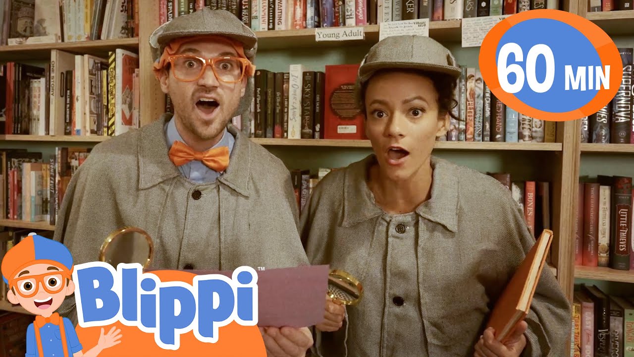 Detective Blippi and Meekah Read Books!