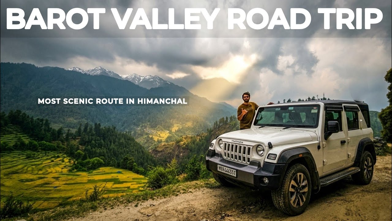 Barot Valley Himanchal Road Trip from Gurgaon Delhi | Mahindra Thar Roxx AX7L 4x4 Diesel AT