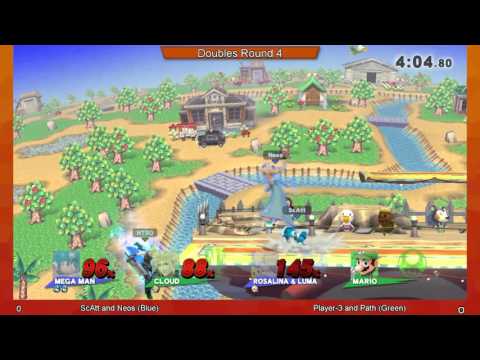 Metro Smash Masters 2 - Smash 4 Doubles Round 4 - ScAtt and Neos (Blue) vs Player-3 and Path (Green)