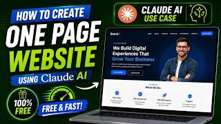 How to Create ONE PAGE Website using Claude AI (FREE & FAST)