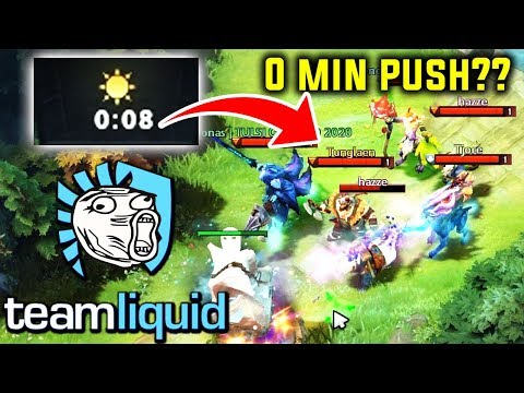 They Tried To 5 Man Push vs New Team Liquid In Battle Cup - And Result 0 Min GG Dota 2