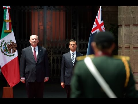 Visita Oficial del Gobernador General de Australia, Sir Peter Cosgrove: Bienvenida