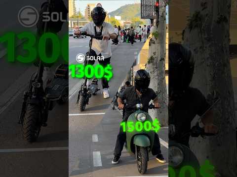1.500 $ E-Moped vs. 1.300 $ E-Scooter!🏁 Kommentieren Sie, welches Sie nehmen würden!👇⁣