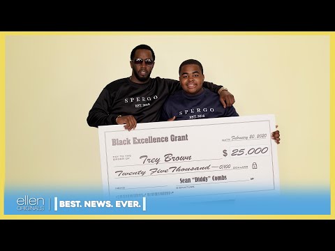‘Best. News. Ever.’: Sean ‘Diddy’ Combs and Jeannie Surprise Deserving Fan Trey Brown