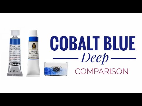 Cobalt Blue Deep PB74 Watercolor Comparison - Schmincke - Roman Szmal - Turner