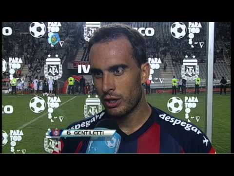 Gentiletti "El empate es lo mas justo". Estudiantes 1 San Lorenzo 1. Torneo Final 2013. FPT