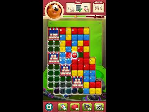 Toon Blast Level 8385 - NO BOOSTERS 🐻🐺🐱 | SKILLGAMING ✔️