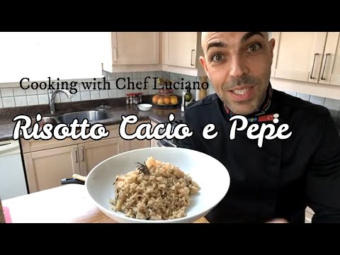 Risotto Cacio & Pepe with baby shrimp.