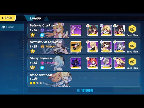 Honkai Impact 3 Ex Abyss Pishacha Bleeding RL 434D (641 pts) (S1) Susanah, (S0) Senti, (SS0) Griseo