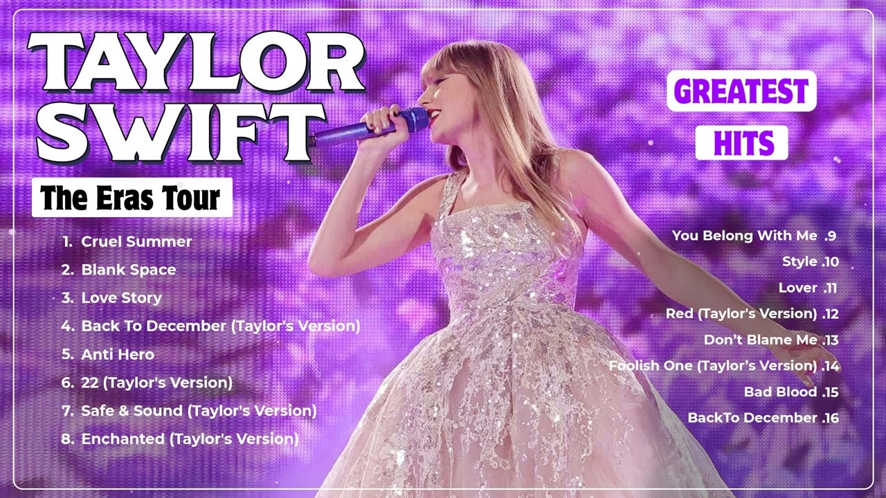 TAYLOR SWIFT  THE ERAS TOUR Concert ~ Best Summer Songs Full Album || Penguin