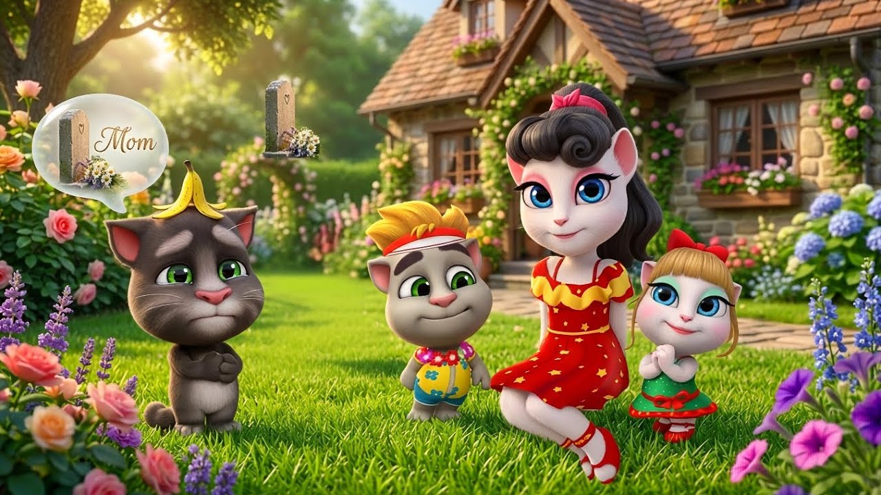 A kind family changes the life of a stray cat forever 😭 my Talking angela'm 2 & 1 and tom 