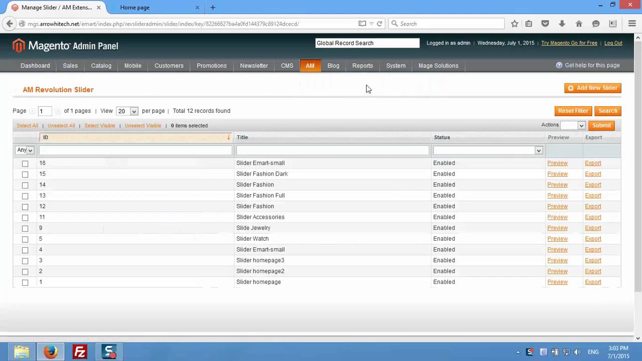 Magento 2 Tutorial: Add Revolution Slider Block
