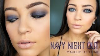 Navy Night Out ♡ Makeup Tutorial (DRUGSTORE)