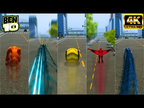 All Alien Speed Race in Ben 10 Game Who’s the Fastest?
