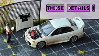 Perfect details on this Motor Helix Mitsubishi Lancer Evolution, Muddy version. 1/64 scale. 