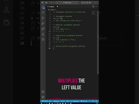 Javascript Assignment Operators explained