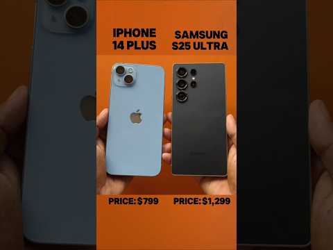 iPhone 14 Plus vs S25 Ultra – The Winner Might Surprise You!  #shorts
