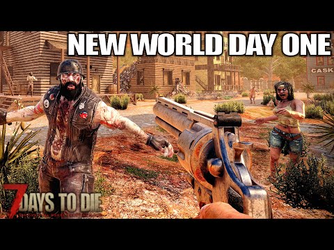 Waiting for ALPHA 21 New World Day One | 7 Days to Die Gameplay