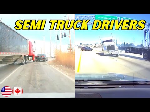 OMG Moments Caught By Semi Truck Drivers - 7