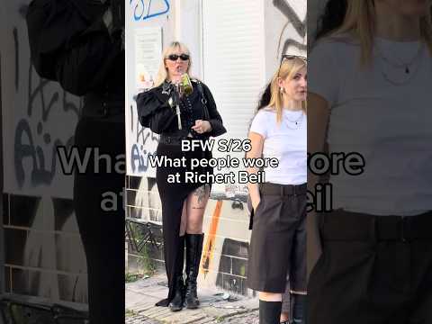 What people wore to the @richertbeil show during Berlin Fashion Week #sleekmag #bfw2025 #richertbeil