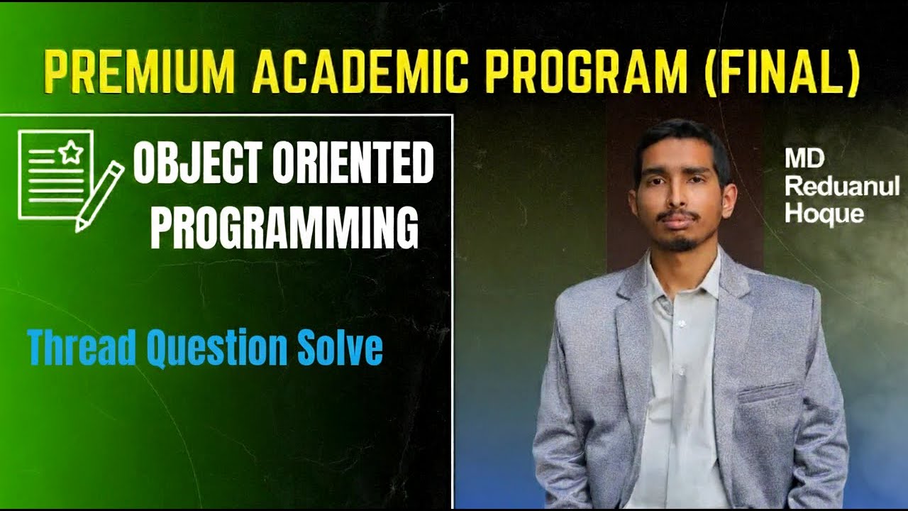 Thread in Java || Question Solve || OOP