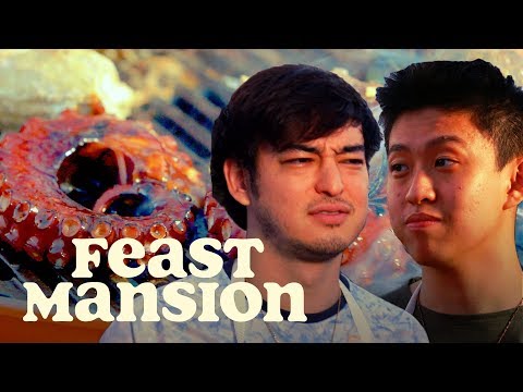 Joji and Rich Brian Grill Exotic Meats for a House Party | Feast Mansion