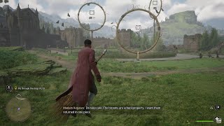 Hogwarts Legacy Learning to FLY A BROOM is Very FUN!!! [PS5 Gameplay 4K Graphics]