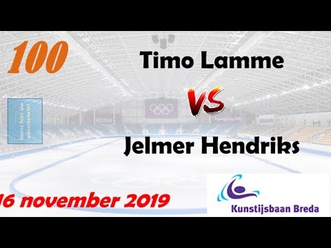 Timo Lamme vs Jelmer Hendriks 100 IJsbaan Breda 20191116