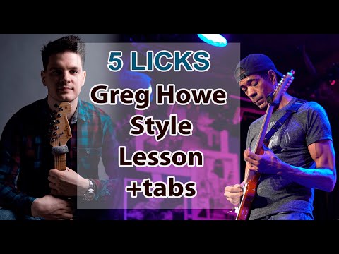 Greg Howe style - 5 cool LICKs +free TABs
