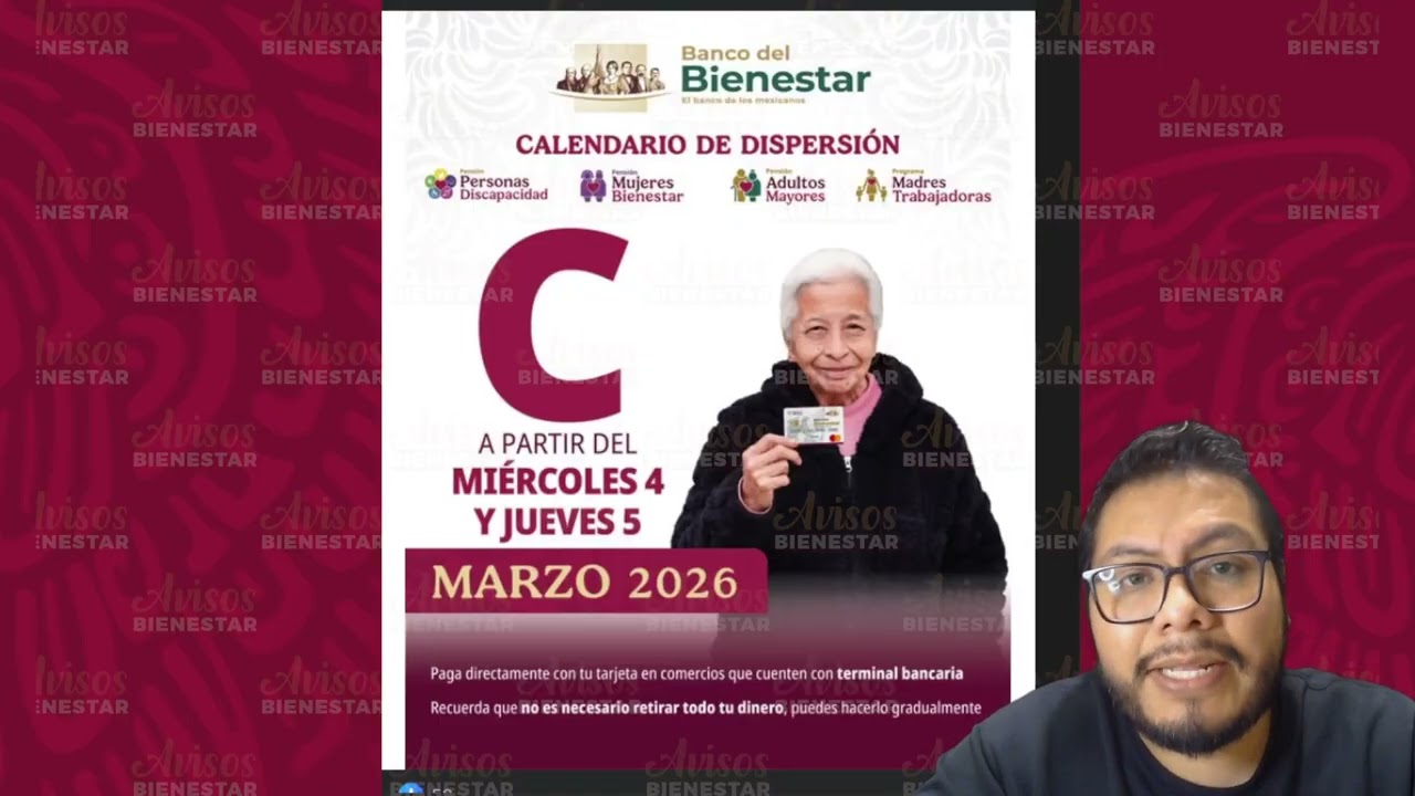 Hoy 5 de marzo a esto adultos mayores y mujeres de 60 a 64 años les toca pago pensión bienestar