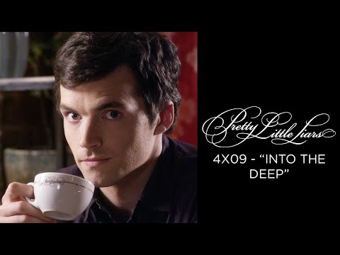 Pretty Little Liars - Ezra Jealously Watches Aria & Jake At The Brew - "Into the Deep" (4x09)
