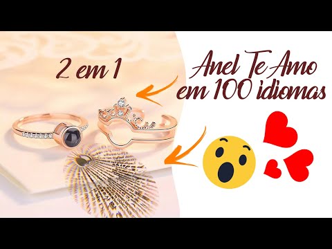 Review Anel Te amo em 100 idiomas (2 em 1 )