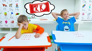 Download lagu Vlad and Niki First day of school - funny videos for kids mp3