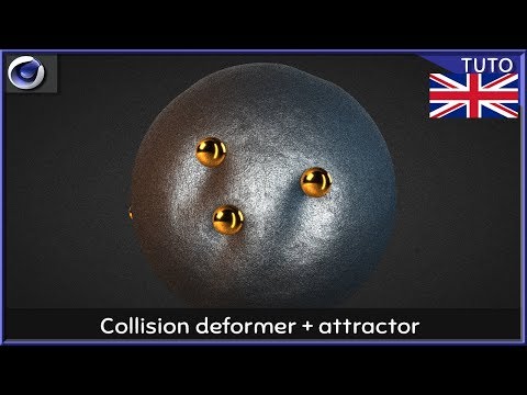 Collision Deformer And Attractor Eng Cinema 4d Tutorial