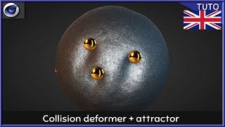 Collision deformer and attractor [ENG] Cinema 4D TUTORIAL 🔥