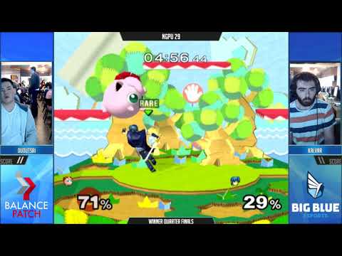 NGPU 29 SSBM - dudutsai (Jigglypuff) vs. Kalvar (Marth) - Melee WQF